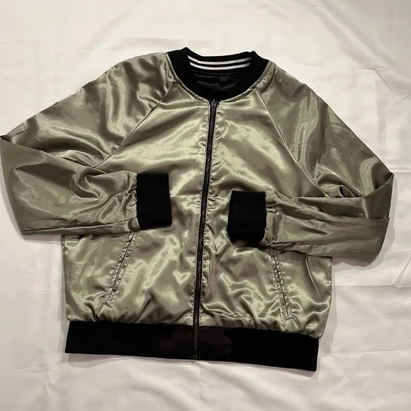 Reversible silk embroidered varsity jacket - Picture 3 of 8